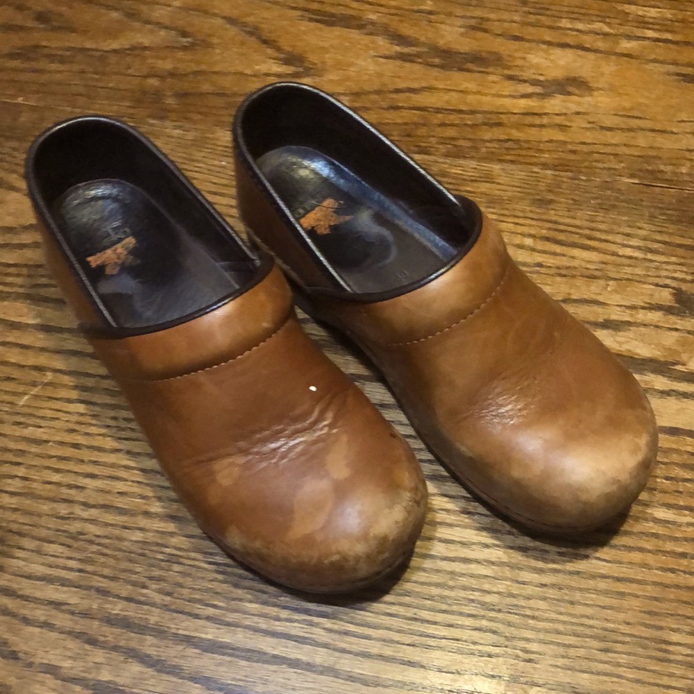 Dansko Brown Leather Clogs